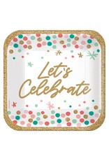 Wish Big Birthday 7" Square Plates (18)