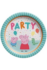 Peppa Pig Confetti Party 9" Round Plate (8)