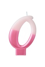 Numeral Candle #0 - Pink