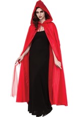 Full Length Red Hooded Cape