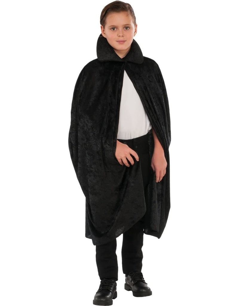 36″ Black Velvet Child Cape