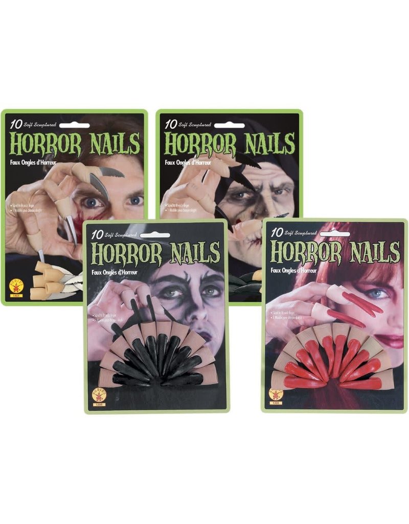Black Horror Fingernails