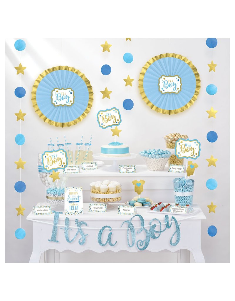 Baby Shower Buffet Decorating Kit - Boy