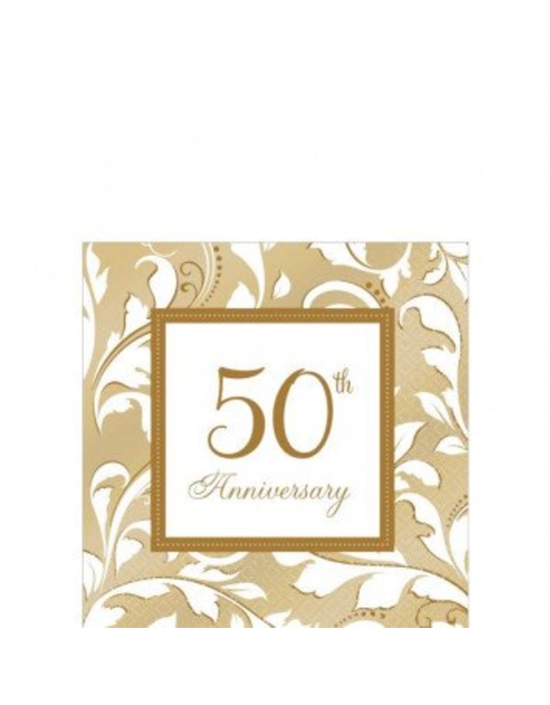 50th Anniversary Beverage Napkins (16)
