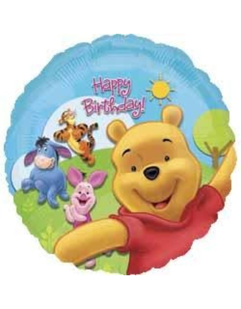 Pooh & Friend Sunny Birthday 18" Mylar Balloon