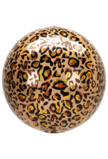 Leopard Print Animalz 16" ORBZ Mylar Balloon