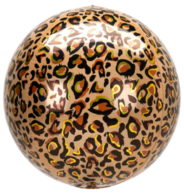 Leopard Print Animalz 16" ORBZ Mylar Balloon