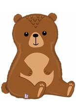 Woodland Bear 34" Mylar Balloon