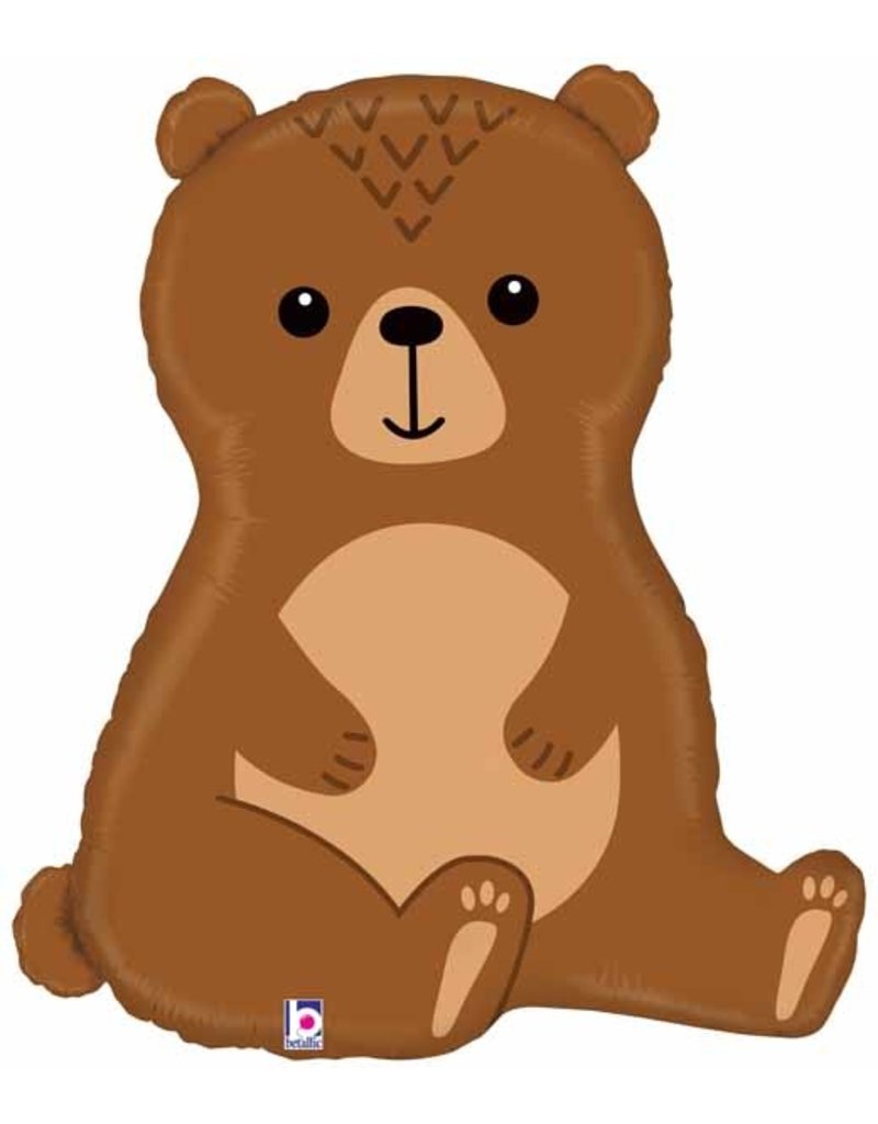Woodland Bear 34" Mylar Balloon