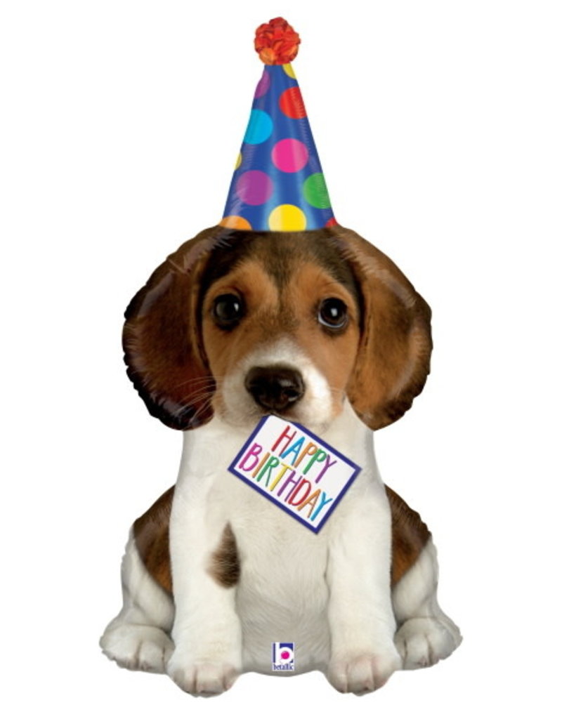 Birthday Puppy 41" Mylar Balloon