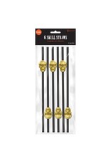 Skull Reusable Plastic Straws