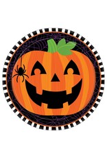 Pumpkin Flair Round Plates, 7"