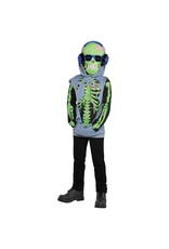 Child Zombie Gamer - Medium (8-10) Costume (Glow in the dark)