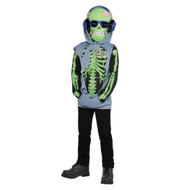 Child Zombie Gamer - Medium (8-10) Costume (Glow in the dark)
