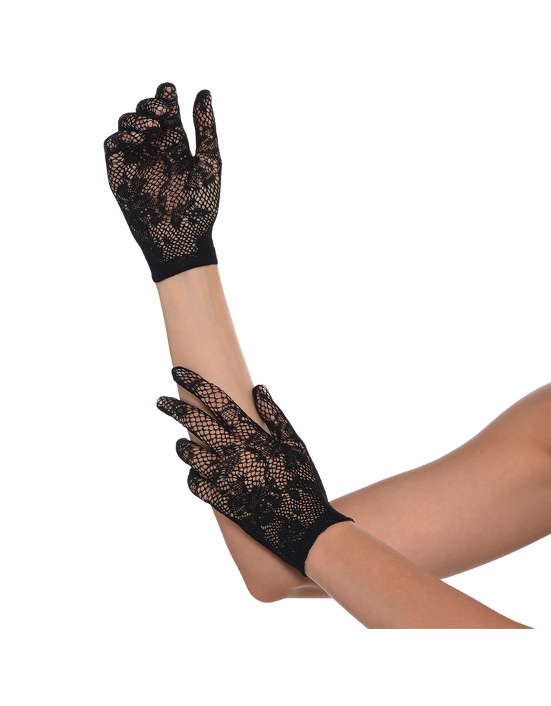 Floral Net Gloves