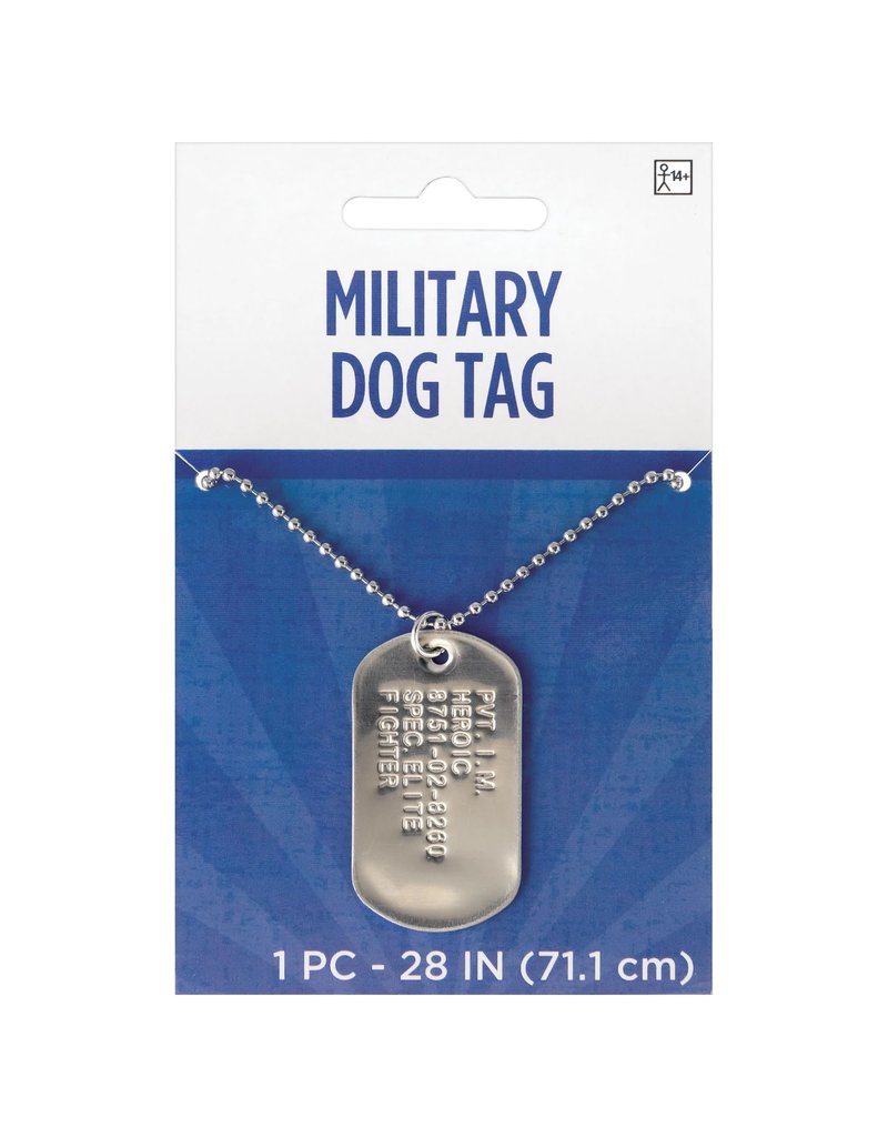 Military Silver Dog Tag