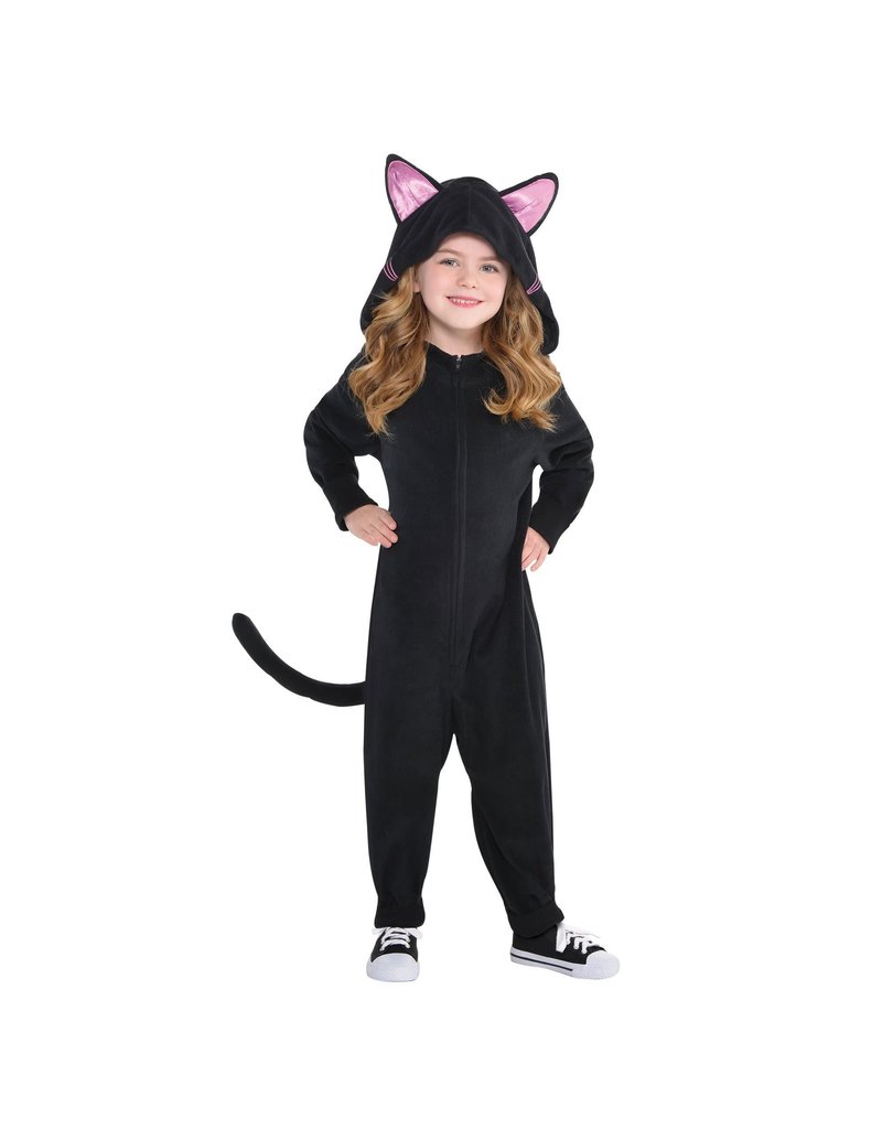 Child Black Cat Zipster™ - Small (4-6) Costume