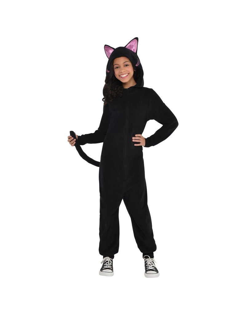 Child Black Cat Zipster™ - Toddler (3-4) Costume