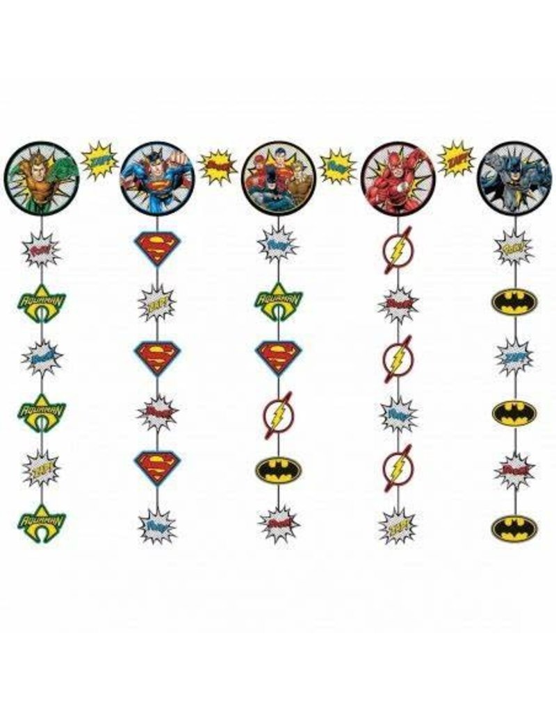 Justice League Heros Unite Hanging String Decorations