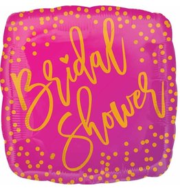 Pink/Gold Bridal Shower 18" Mylar Balloon