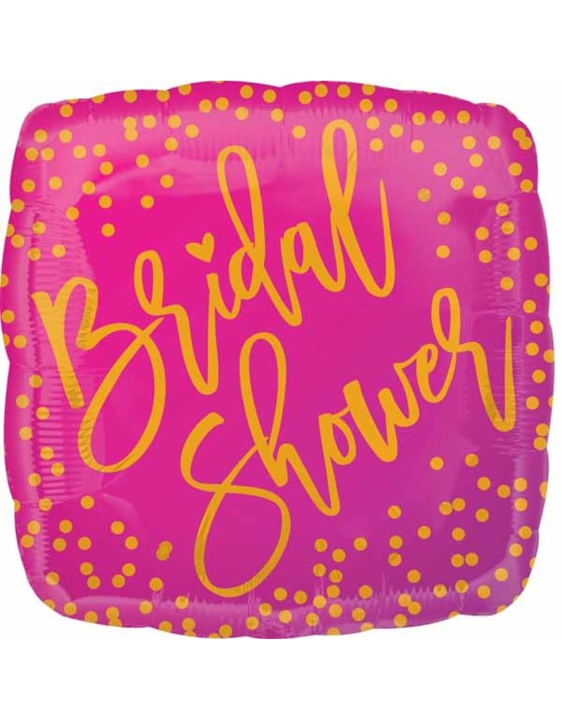 Pink/Gold Bridal Shower 18" Mylar Balloon