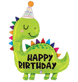 Dino Birthday 52" Mylar Balloon
