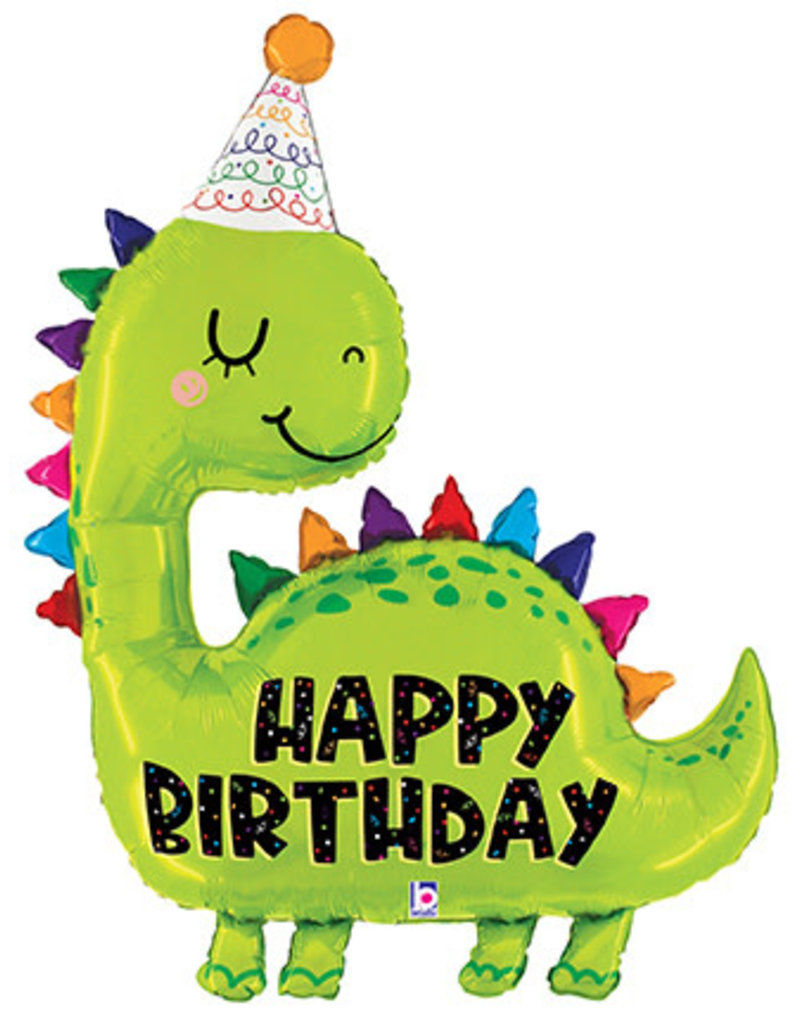 Dino Birthday 52" Mylar Balloon