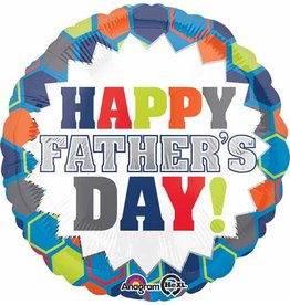 Happy Father's Day Burst 18" Mylar Balloon