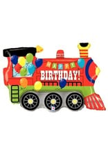 Birthday Party Train 37" Mylar Balloon