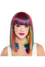 Rainbow Long Bob Wig