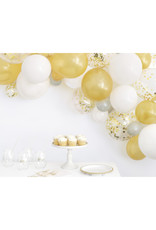 Balloon Arch Garland Kit Gold/White/Silver