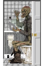 Zombie Toilet Creepy Door Cover