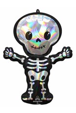 Iridescent Skeleton 34" Mylar Balloon