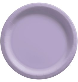 8 1/2" Round Paper Plates, Mid Ct. - Lavender (20)