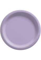 8 1/2" Round Paper Plates, Mid Ct. - Lavender (20)