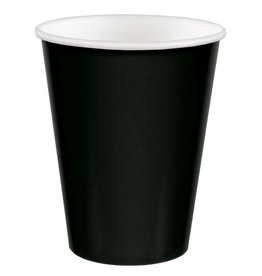 9 oz. Paper Cups, Mid Ct. - Jet Black (20)
