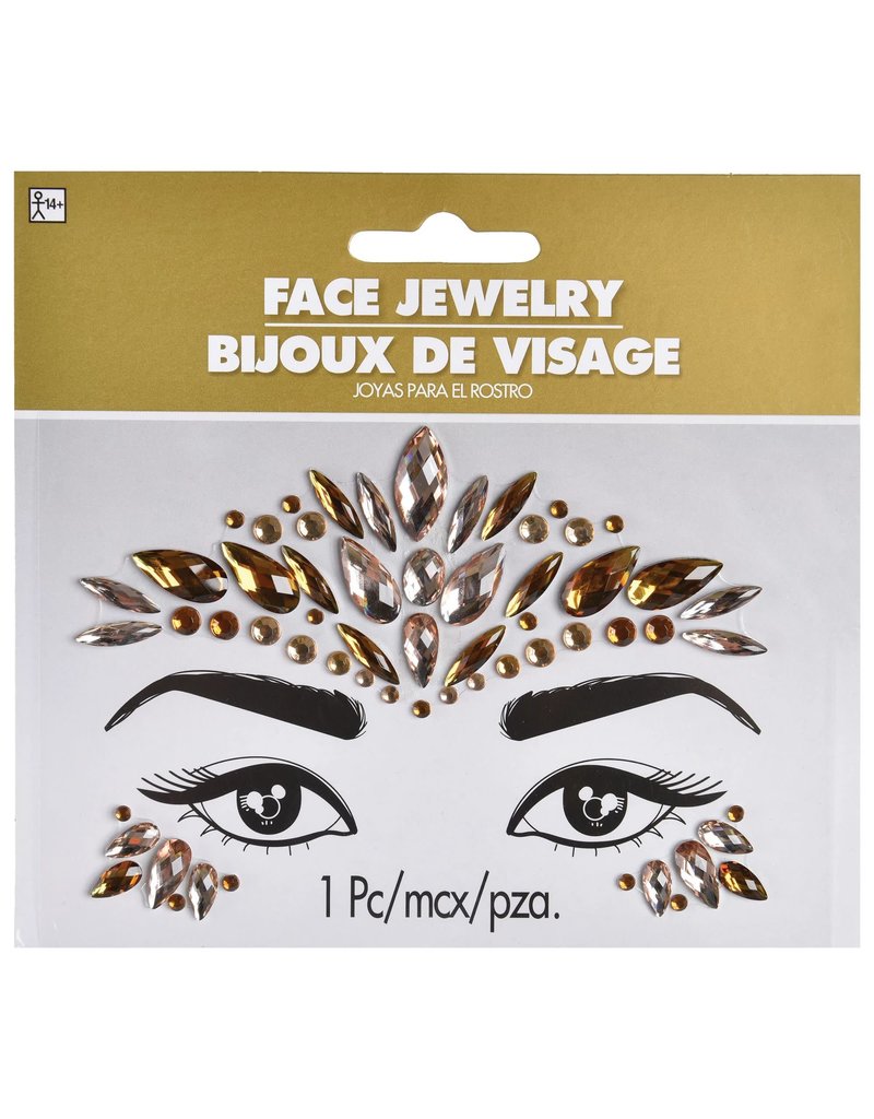 Face Jewels Gold