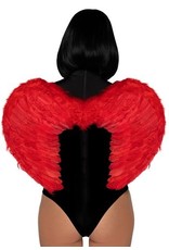 Marabou Trimmed Red Feathered Wings