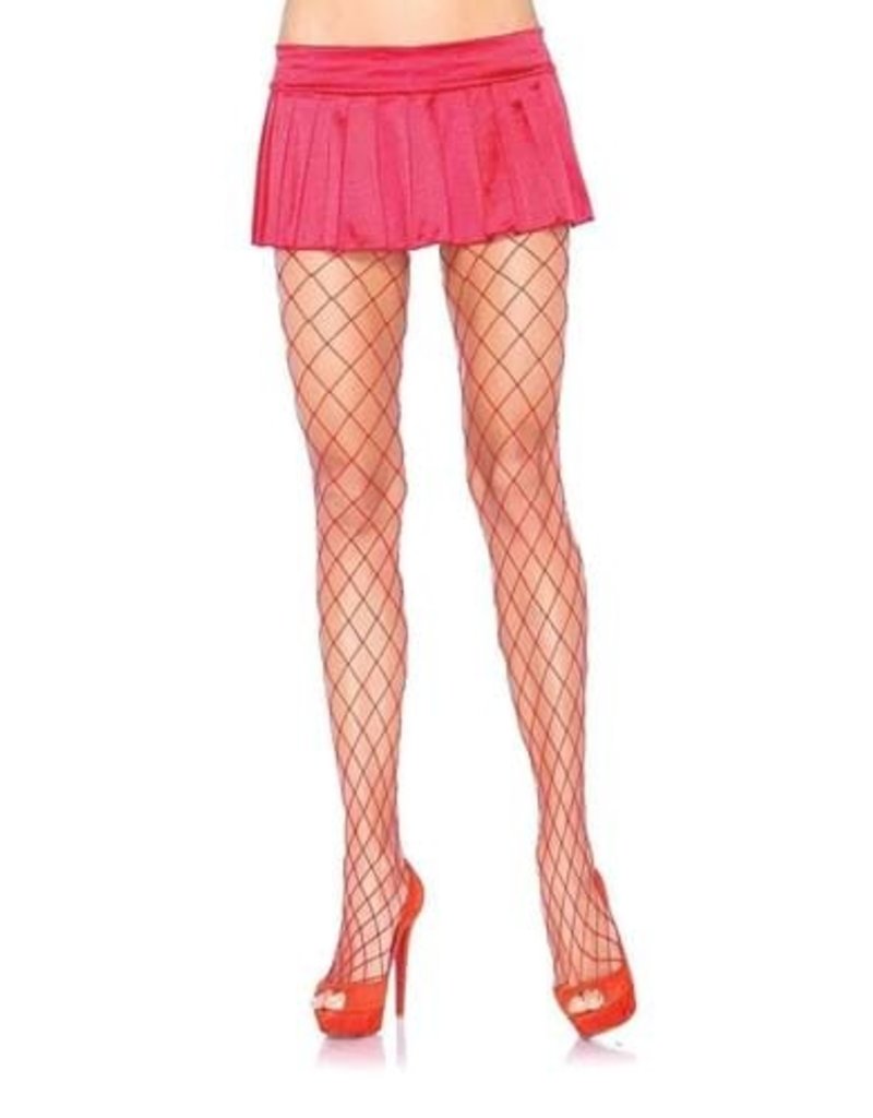 Red Fence Net Pantyhose