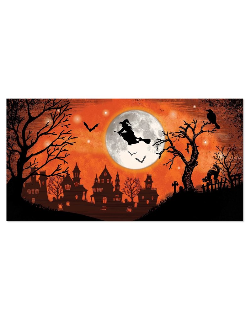 Classic Orange & Black Halloween Witch Scene Setters® Add On