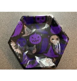 Spellbound Halloween 9.25" Hexagon Shaped Plate