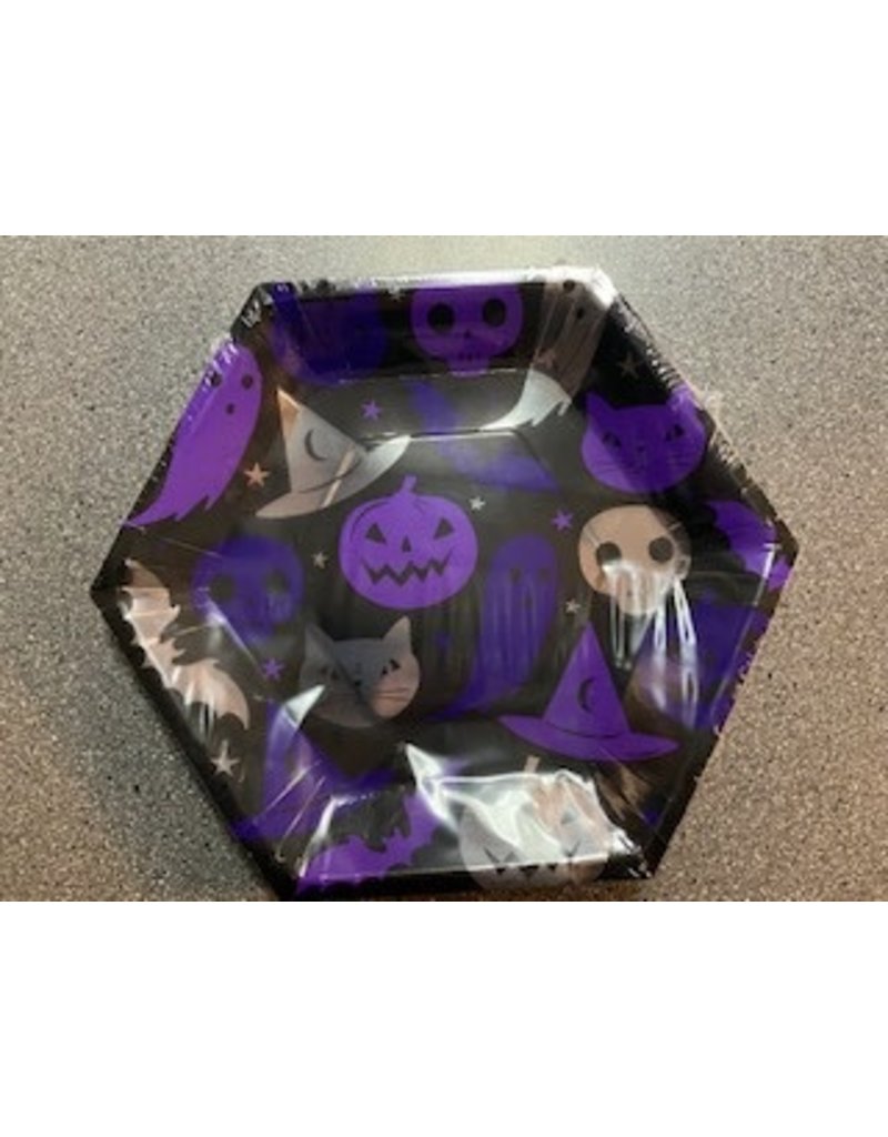 Spellbound Halloween 9.25" Hexagon Shaped Plate