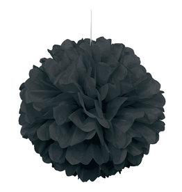 Black 16" Puff Decoration