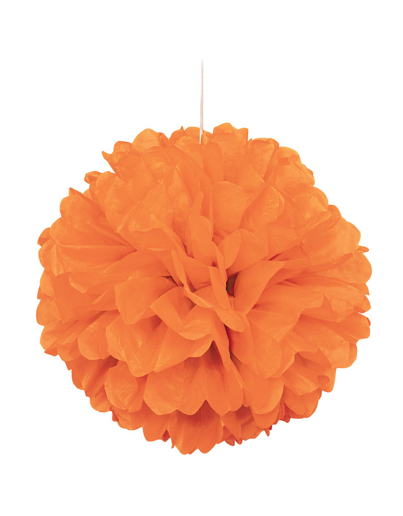 Orange 16" Puff Decoration