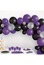 Black/Silver/Purple Balloon Arch Kit