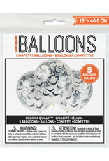 Clear 16" Latex Balloons with Bats (5)