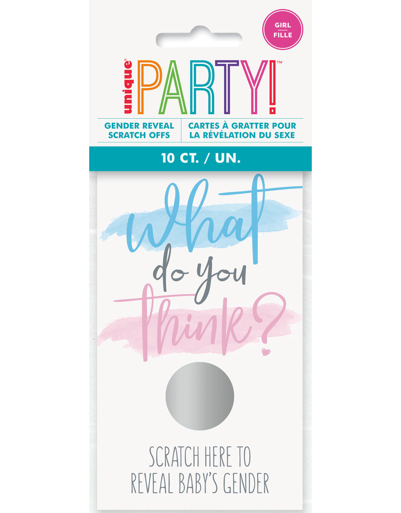 Gender Reveal Party Scratch Game-Girl