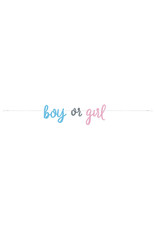 Gender Reveal Boy or Girl Banner 7FT