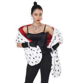 Faux Dalmatian Stole