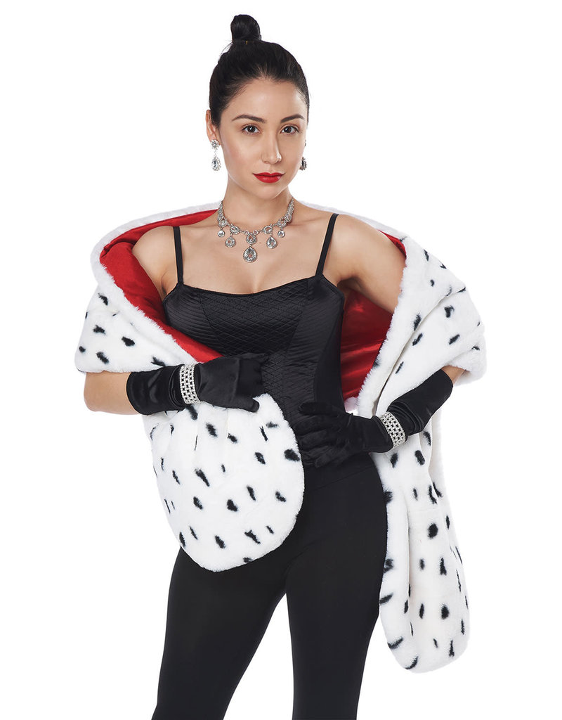 Faux Dalmatian Stole